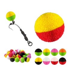 Carp Bait Beads 30pcs Two Color EVA 12mm for Rig Setup and For Fishing