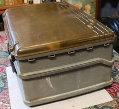 Vintage Plano over and under fish tackle box plus over 45 lures and plus 100s of