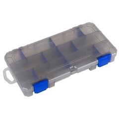 2-Pack Heavy-Duty Utility Storage Box with Removable Dividers, 9.125 Inch Tackle