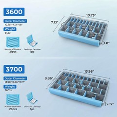 Calamus DryVault Waterproof Fishing Tackle Box, 3600 2 Pack | Sturdy Tackle Tray