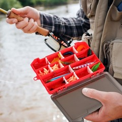 Soulchen 8 Pack Waterproof Fishing 8.07 x 5.59 x 1.18 inches, multicolor