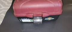 FLAMBEAU Maroon and Black Tray-Hip Roof Tackle Box B50