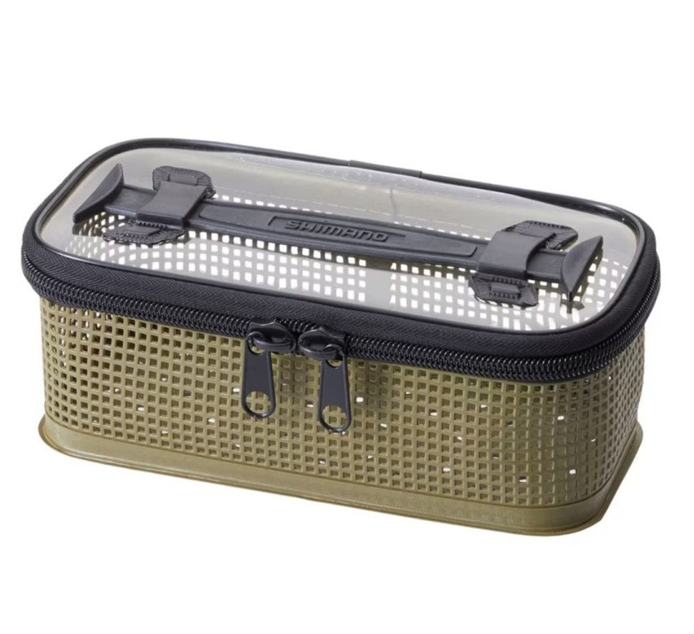 Shimano BK-098U Mesh Case Washable Size M 12 x 26 x 10 cm Khaki (6280)