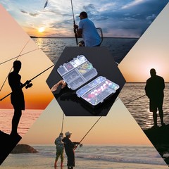 239pcs Fishing Accessories Kit Including Fishing Tackle Box Fishing Hooks BTNN
