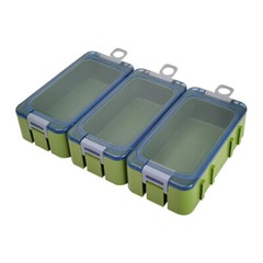3Pcs Fishing Accessories Box Portable Storage Box Hook Container Lure Organizer
