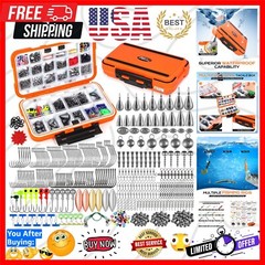 449PCS Fishing Tackle Kit with Waterproof Box – Ultimate Gear for Men