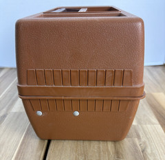 Vintage FENWICK Woodstream 1060 Folding 3-Tray Fishing Tackle Storage Box Brown