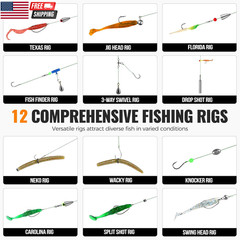 264/397Pcs Fishing Accessories Kit Organized Fishing Tackle Box with Tackle Incl