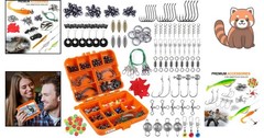 212-Piece Fishing Tackle Kit with Lures – Ideal for Bass & Trout Fishing