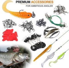 212-Piece Fishing Tackle Kit with Lures – Ideal for Bass & Trout Fishing