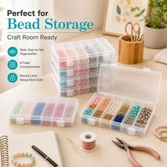 10 Pcs Clear Tackle Box Organizer Small Tackle Box Transparent 8.2 x 4.6 x 1.3