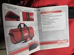 Berkley Fishing Boat Bag Red Waterproof Tackle Duffel Gear Storage Travel Bag