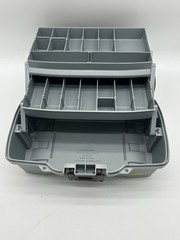 PLANO 2 tray Tacklebox # 6202-78 Hunter Green/Gray Made In Usa