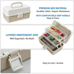213 PCS Fishing Lures Kit 3 Layer Tackle Box Tool Weights Scale Clip Hook