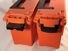 Lot of 2 Plano 1312-52 Marine Box Orange Water Resistant O-Ring Seal USA Nice