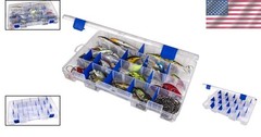 Fishing Tackle Box with 36 Compartments & Zerust Anti-Corrosion Dividers