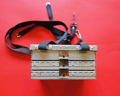 Vintage 3 Tray Richardson Chest Fly Fishing Box with Harness -signed