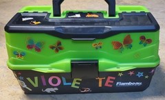 Flambeau Outdoors 6383FG 3-Tray – Classic Tray Tackle Box – Frost Green/Black