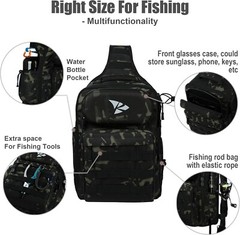 Fishing Tackle Sling Shlouder Backpack