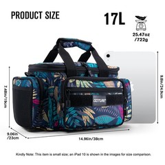Fishing Tackle Bag with 3pcs 3600 Green Tackle Boxes,600D Water-Resistant Sof…