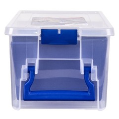 Flambeau Outdoors Super Half Satchel, Fishing Tackle and Gear Storage, Clear