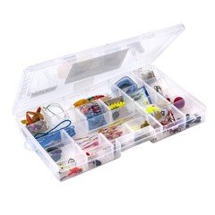 Fishing Tackle Boxes, Transparent Fish Tackle Storage with Adjustable Divider…