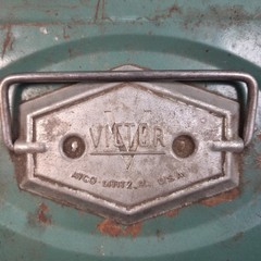 Vintage 1950’s ATCO Victor Tackle Fishing Tool Box Green 13.5″x6.5″x4.5″ USA