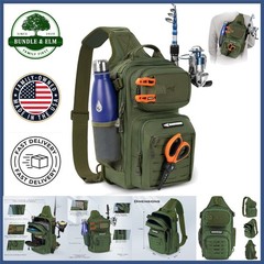 Outdoor Fishing Backpack with Adjustable Shoulder Strap and 10 Liters Storage