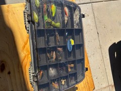 Plano Guide Series Three Level Tackle Box with Lures, Tools and Contents
