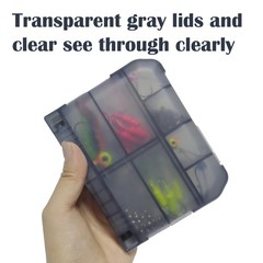 2PC-Fishing Tackle Box Utility Boxes Plastic Case Storage Organizer Box Fishi…