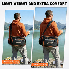 Fishing Tackle Bags, Tackle Box Organizer Gear Storage Bag, Freshwater or Saltwa