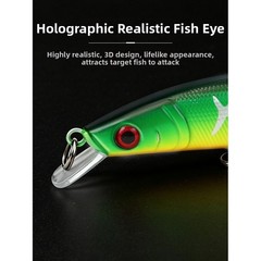 Plastic Bait Minnow Lures Abs Material Construction Built-in Noise Beads