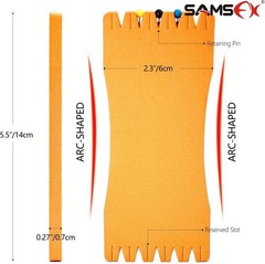 Fishing Leader Foam Board Holder – Pack of 10 with Retaining Pins for Organizing