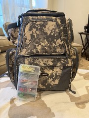 Piscifun Fishing Backpack With Mini Loaded Tacklebox
