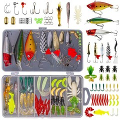 GOANDO Fishing Lures Kit for Freshwater Bait Tackle Bass 78pcs, 78