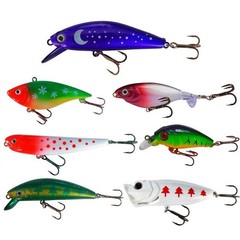 24 pcs Artificial Lure Kit for Bass Trout Freshwater Saltwater Fishing