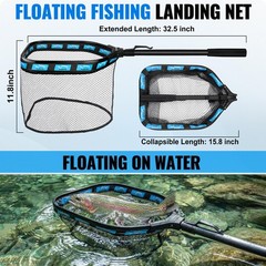 PLUSINNO Fishing Combo Set: Rod, Reel, Bag, Net, Tackle Box. F/S Men Gift.