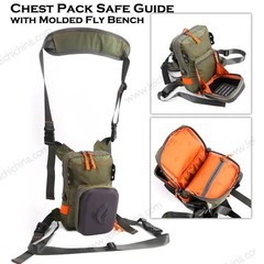 High Quality Polyester Green Molded Front Chest Pack for Fly Fishing