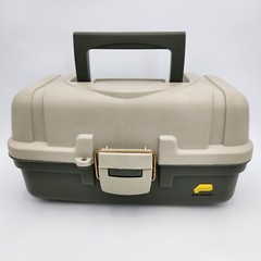 Vintage Plano Fishing Tackle Box 6102 With Fold Out Tray USA #42