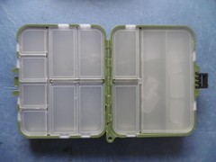 SMALL: FLIP TOP TACKLE BOX FOR CARP FISHING HOOKS SAFETY LEAD CLIPS RIG BEADS