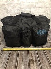 Saltwater Sportsman Fishing Magazine Rare Vintage Bag Duffel Black Sport Fishing