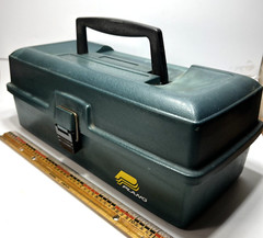 VTG Plano Model 1001 Green Black Fishing Tackle Box Systems with Tray USA