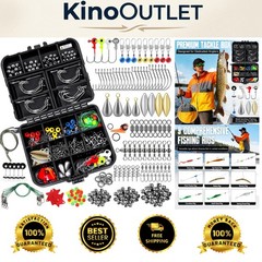 Anti-Corrosion Fishing Kit with 187 Essential Accessories & Tackle Box