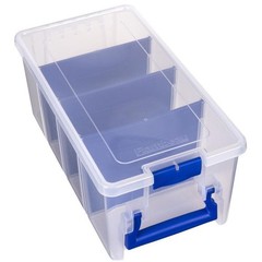 Fishing Tackle Box 15in Soft Bait Organizer Zerust Storage Adjustable Dividers