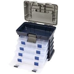Sinjeun 4 Layers Fishing Tackle Portable Fishing Tackle Storage Fresh Water And