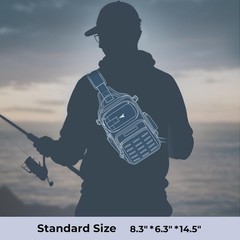 KastKing BlowBak Tactical Sling Standard, D: Desert Brown （14” X 8” X 6”）