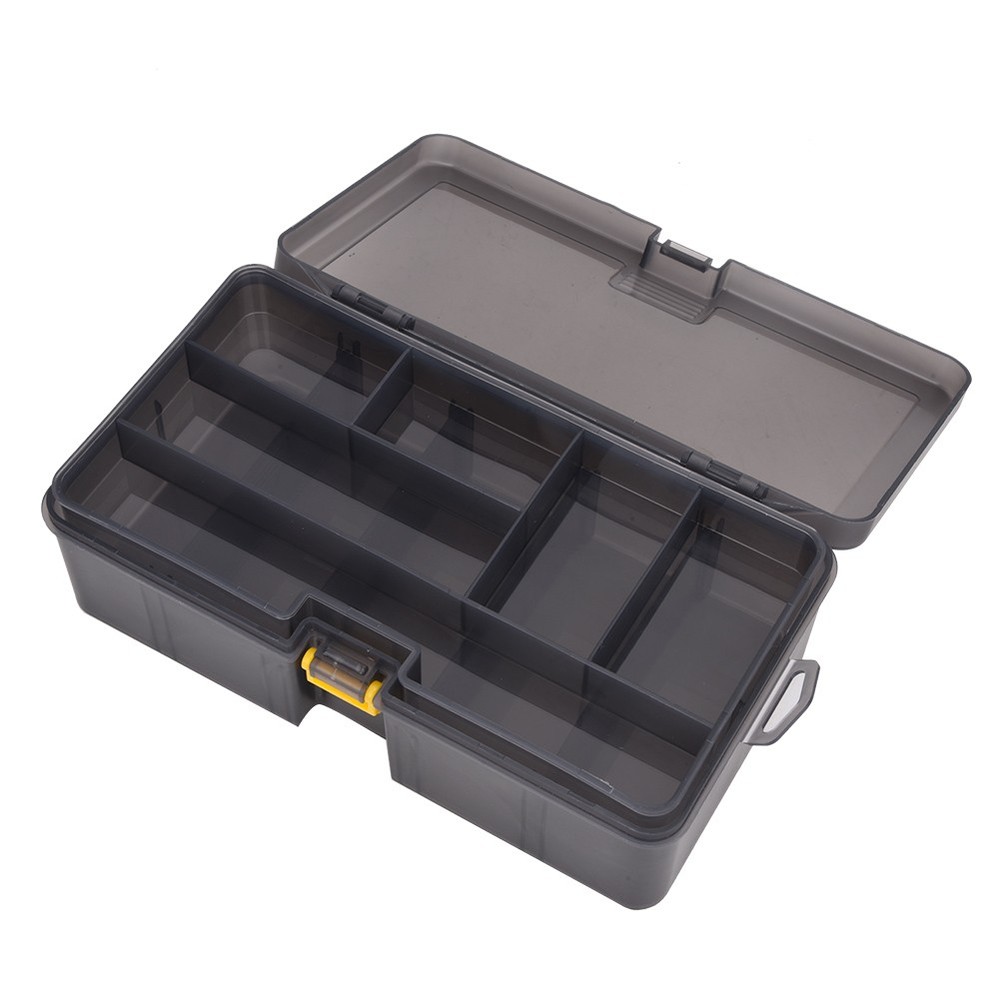 Double Layer Plastic Fishing Box For Lures Bait Storage Organizer BKWQ