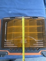 Orange Plano Tackle Case Bag, Broken Zipper Pull Tabs G