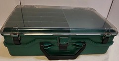 Plano 1155 Green Boatbox Transparent Lid Tackle Box Fishing Multi Compartment