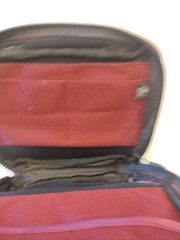 Fly Fishing Chest Pack World Gear Red zippers pouches straps 10 x 9